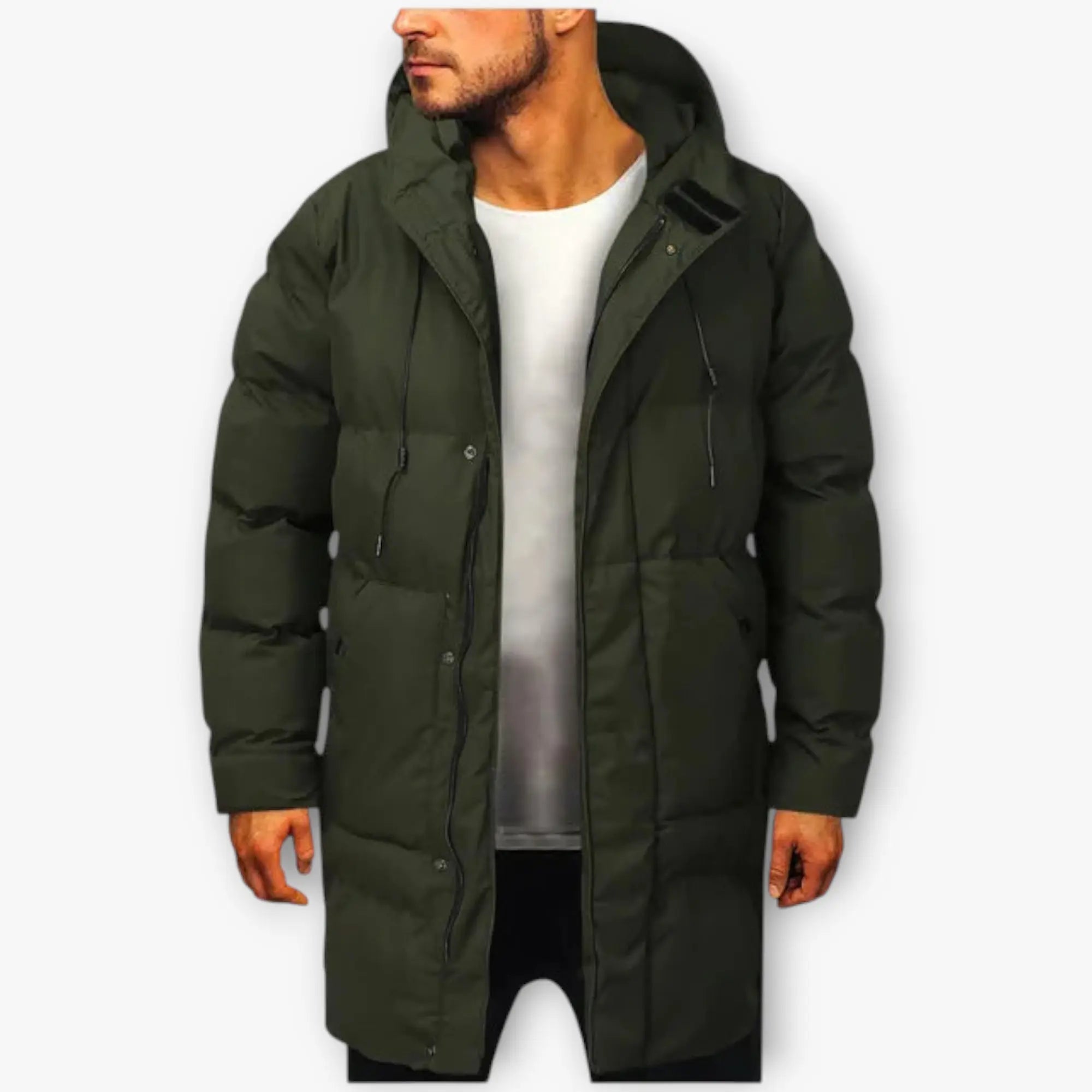 Men's Winter Puffer Jacket | long Noah & Elise