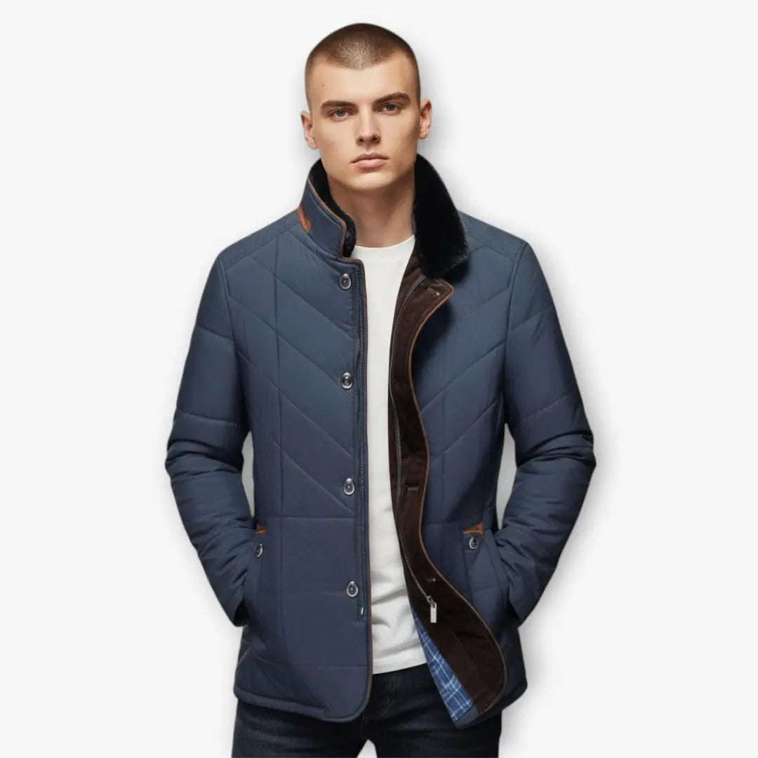 Men's Quilted Jacket | Winter Noah & Elise