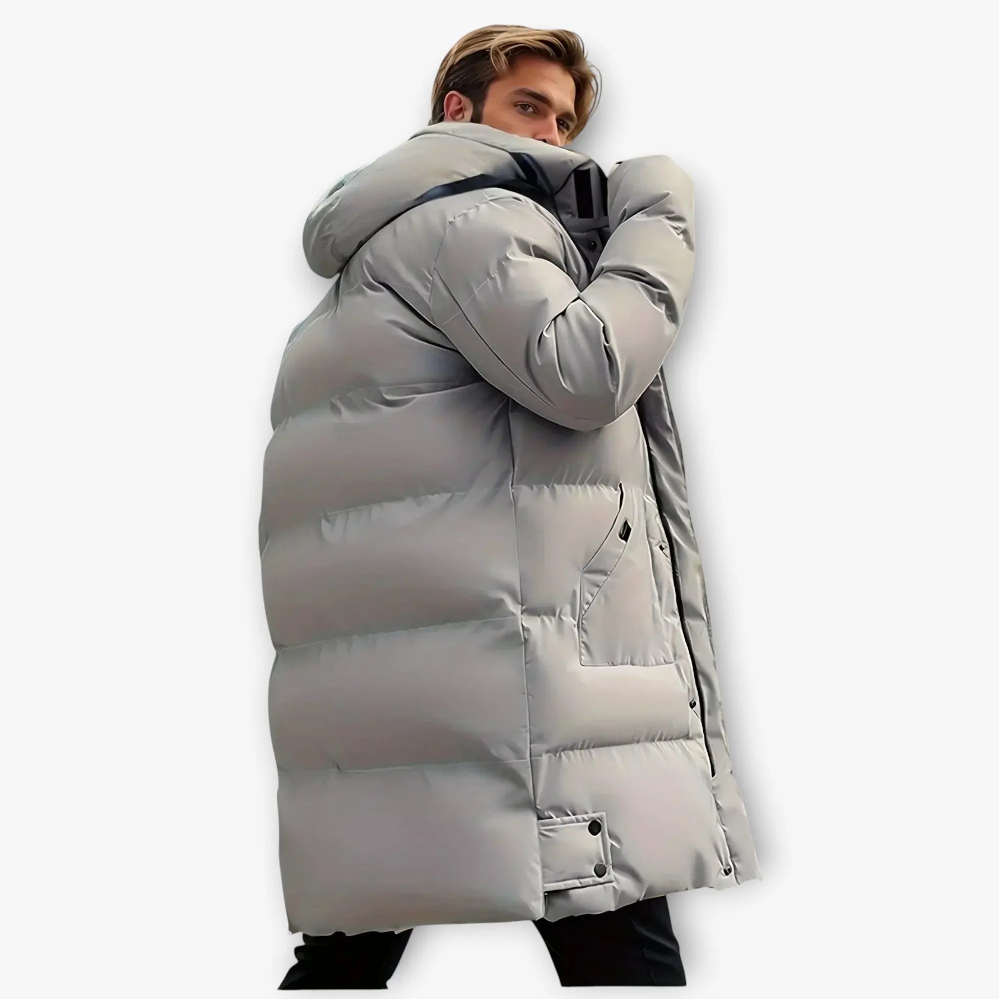 Men's Winter Puffer Jacket | long Noah & Elise