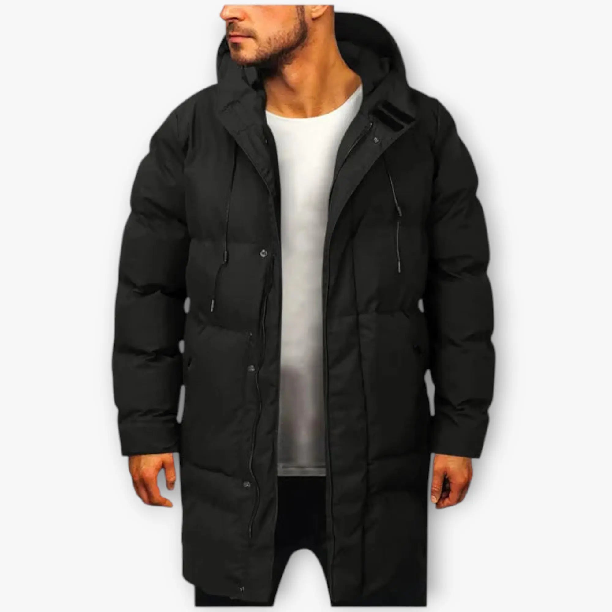 Men's Winter Puffer Jacket | long Noah & Elise