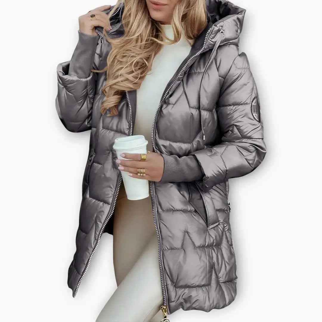 Women's Winter Puffer Jacket | Hood Noah & Elise