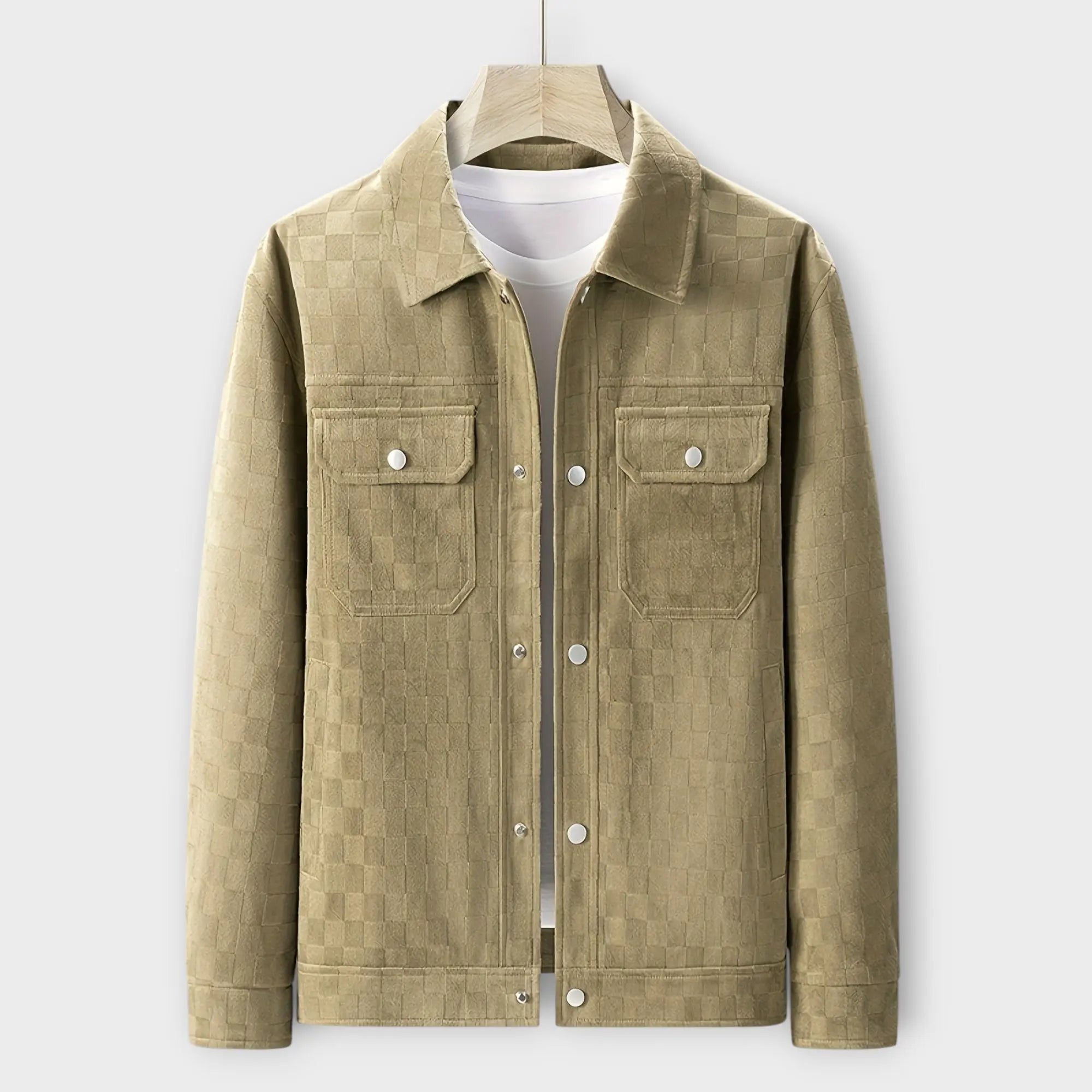 Men's Suede Shirt Jacket | lightweight Noah & Elise