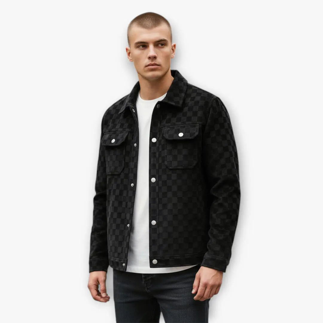 Men's Suede Shirt Jacket | lightweight Noah & Elise