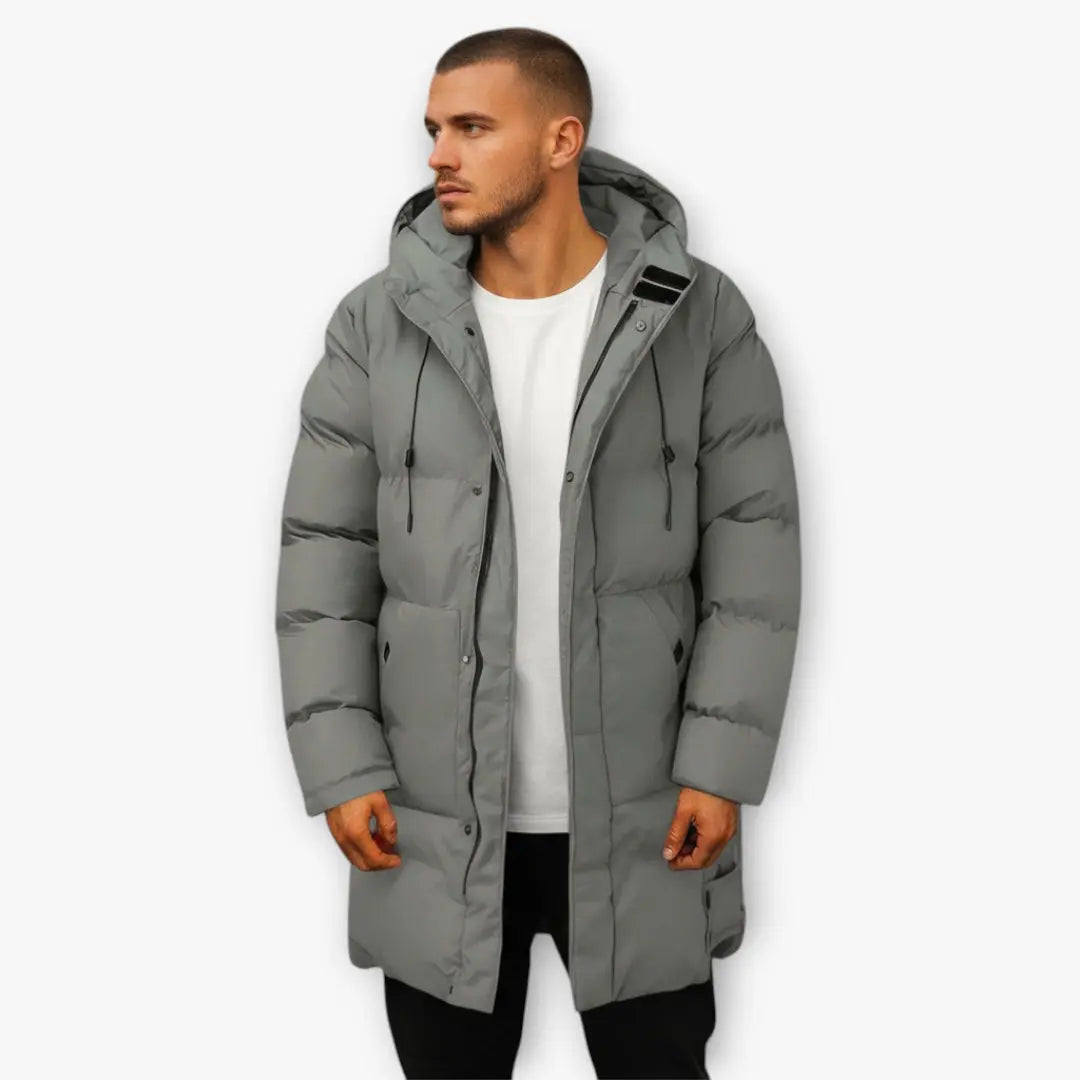 Men's Winter Puffer Jacket | long Noah & Elise