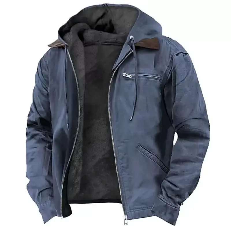 Men's Winter Sherpa Jacket | Hood Noah & Elise