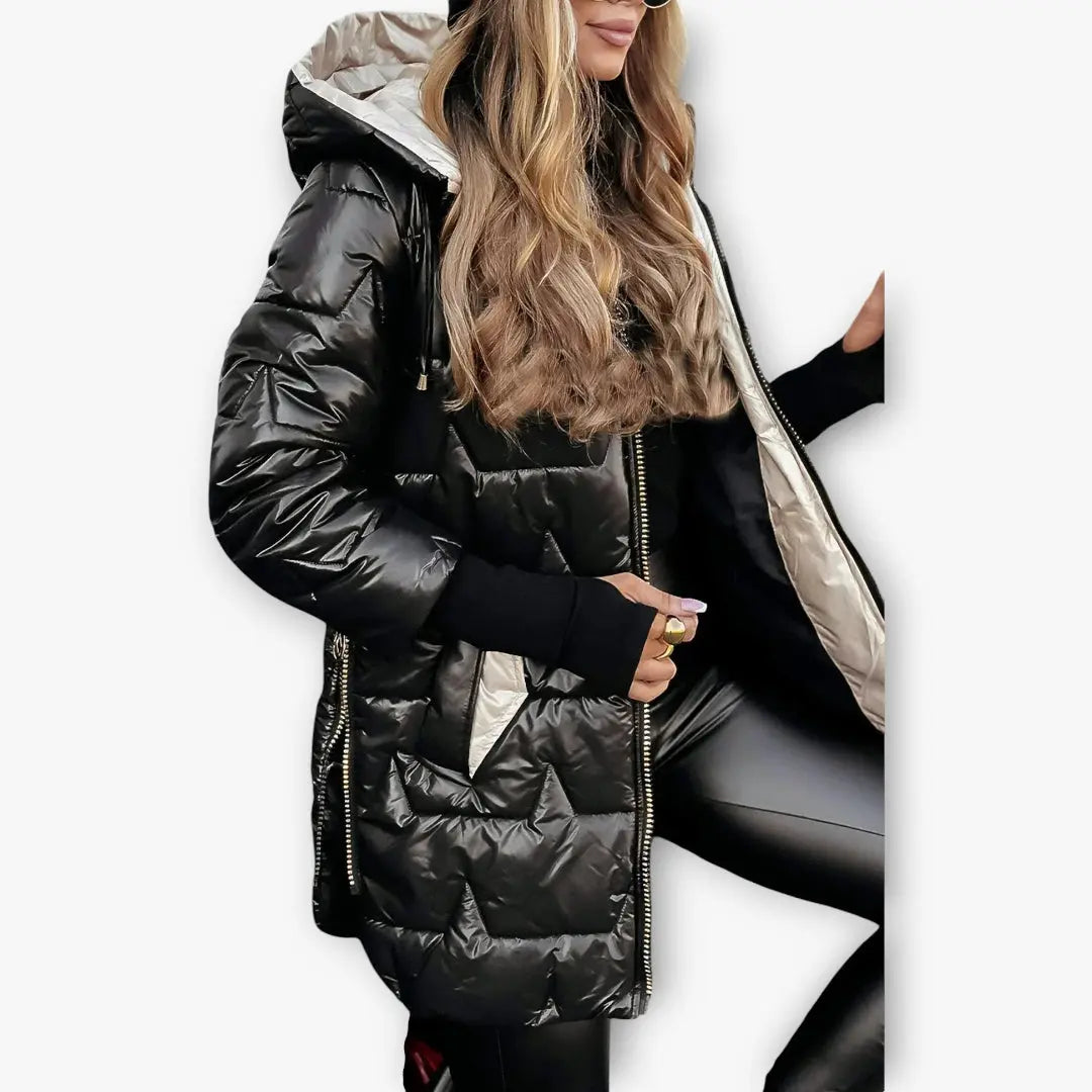 Women's Winter Puffer Jacket | Hood Noah & Elise