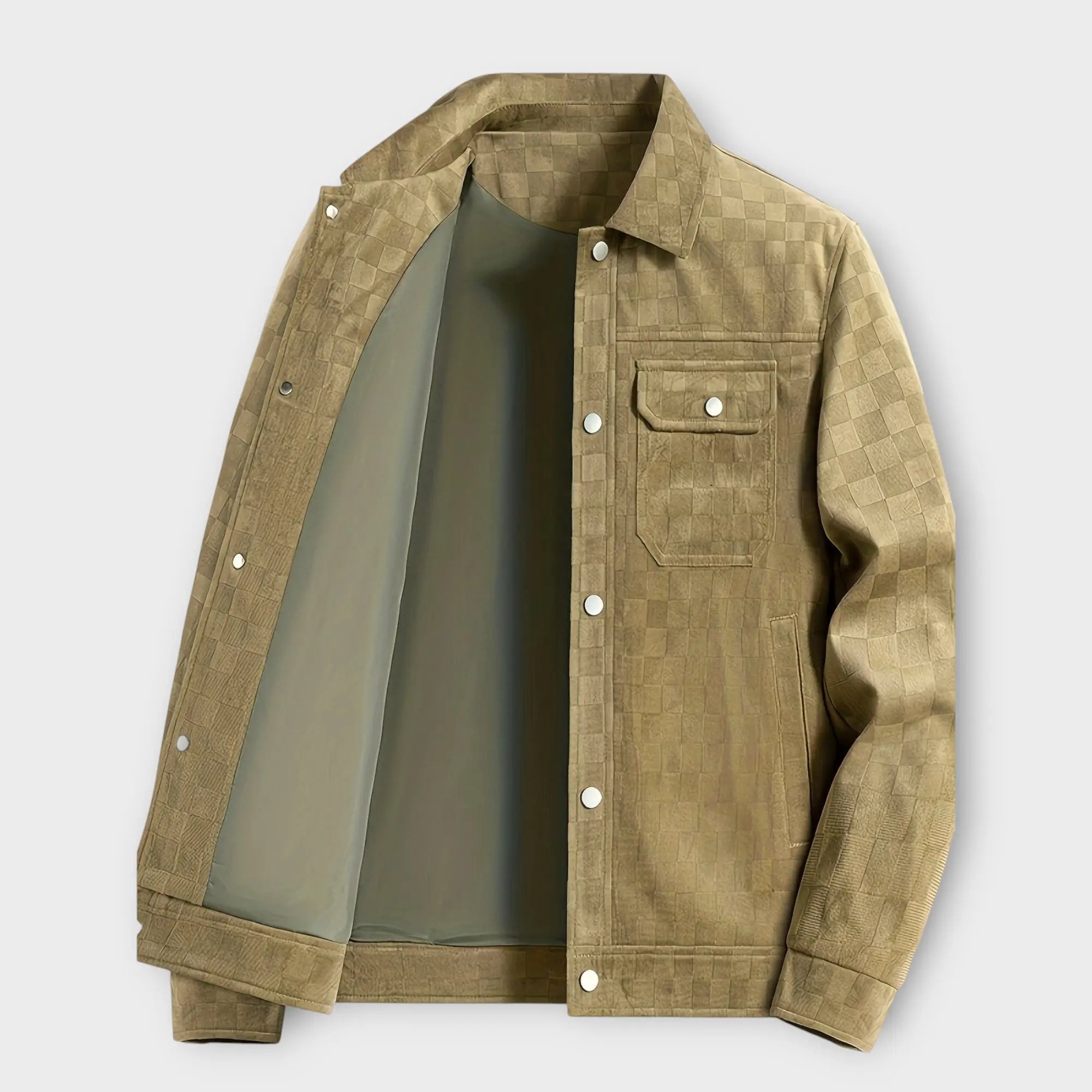 Men's Suede Shirt Jacket | lightweight Noah & Elise