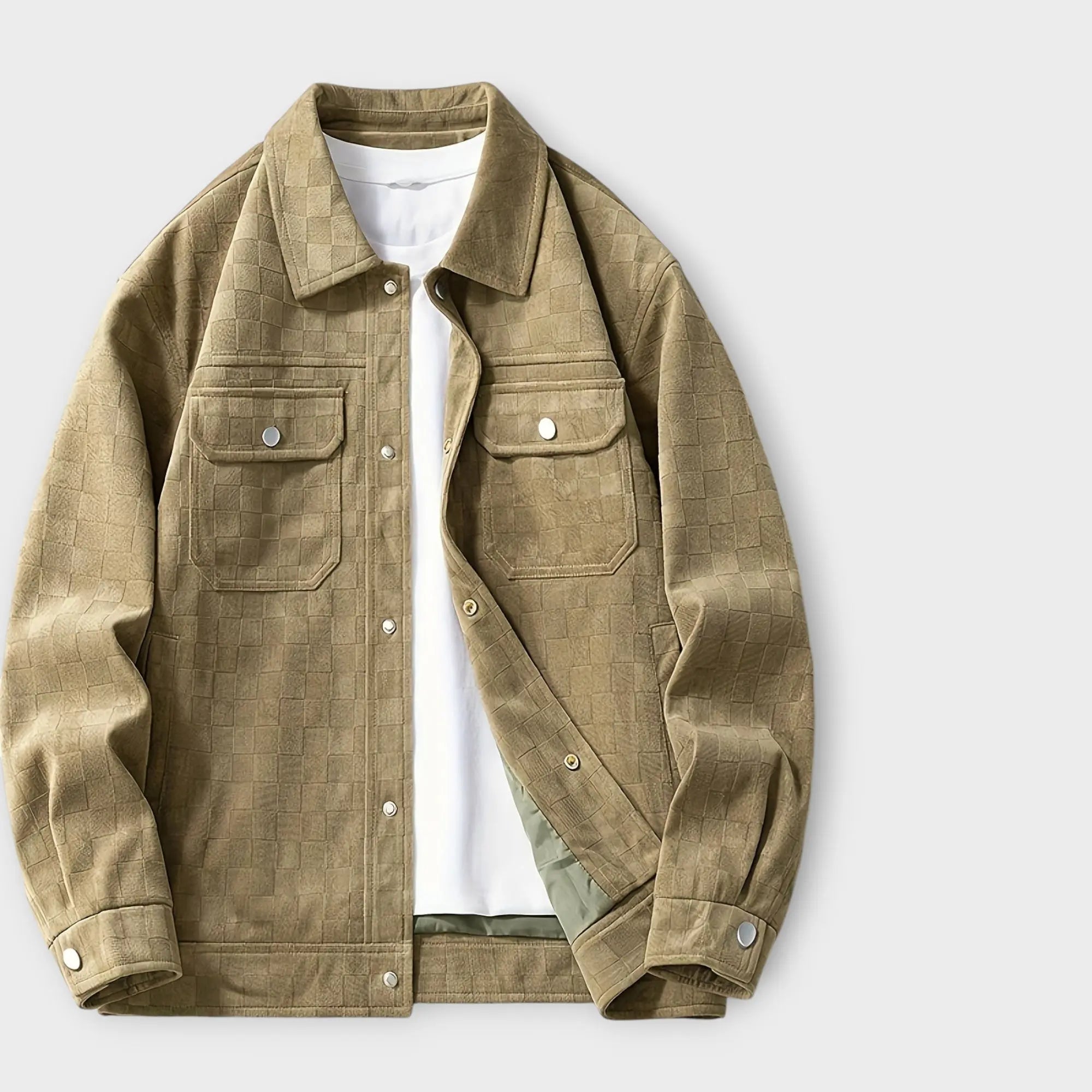 Men's Suede Shirt Jacket | lightweight Noah & Elise