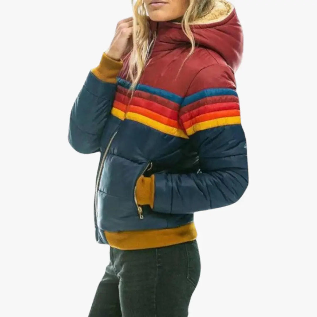 Women's Water-resistant Puffer Jacket | Hood Noah & Elise
